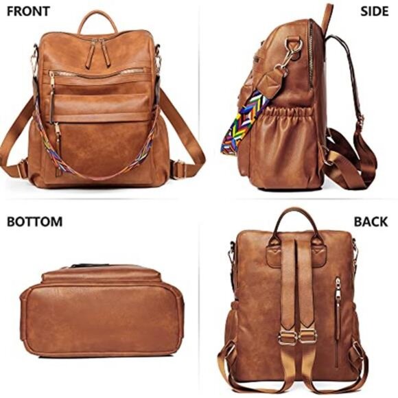 Womens Backpack Purse Leather Backpack Purse for Women Travel main image 6